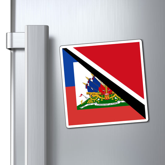 Haitian Trinidad and Tobago Flag Haitian Trini Magnet