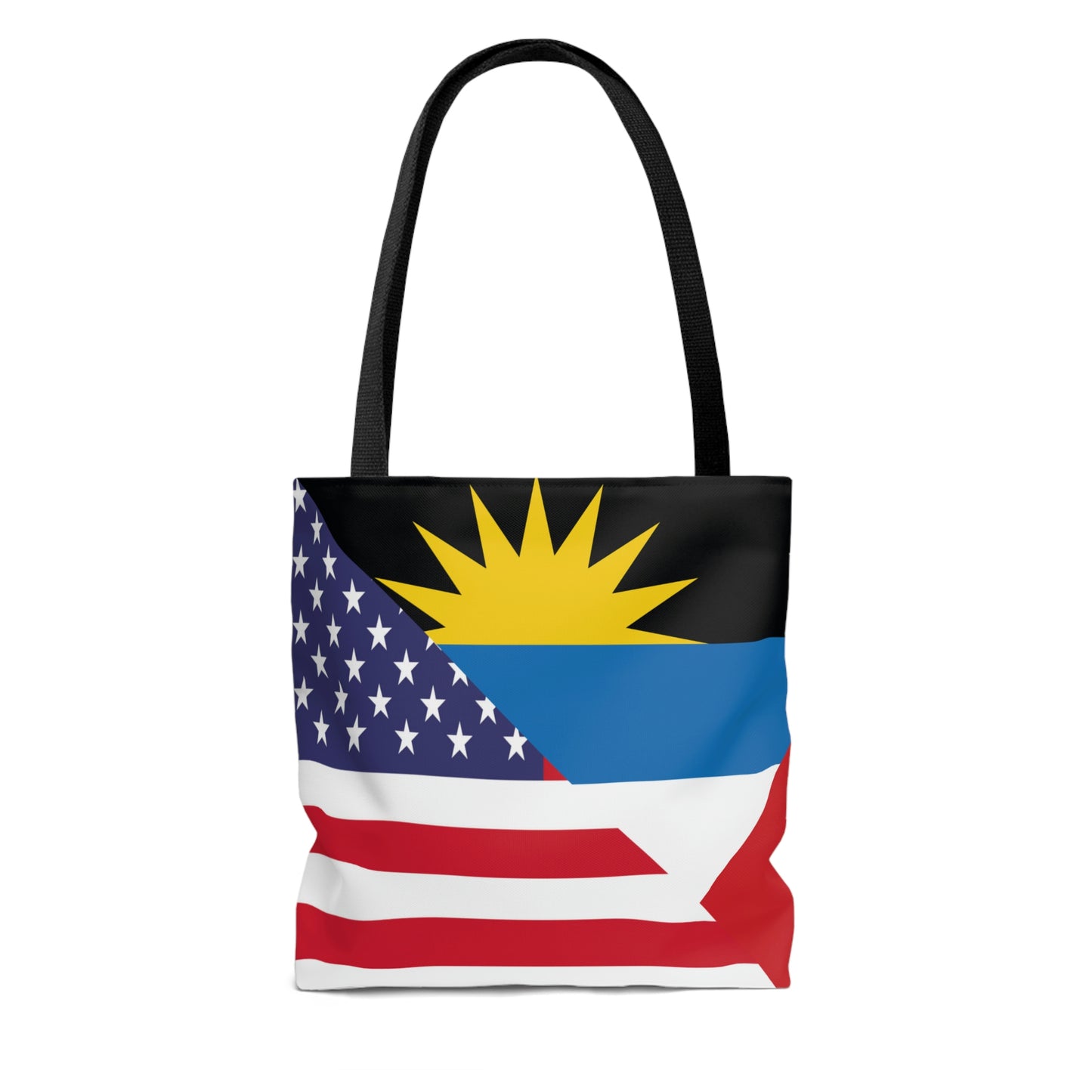 Antigua and Barbuda American Flag Antiguan USA Tote Bag | Shoulder Bag