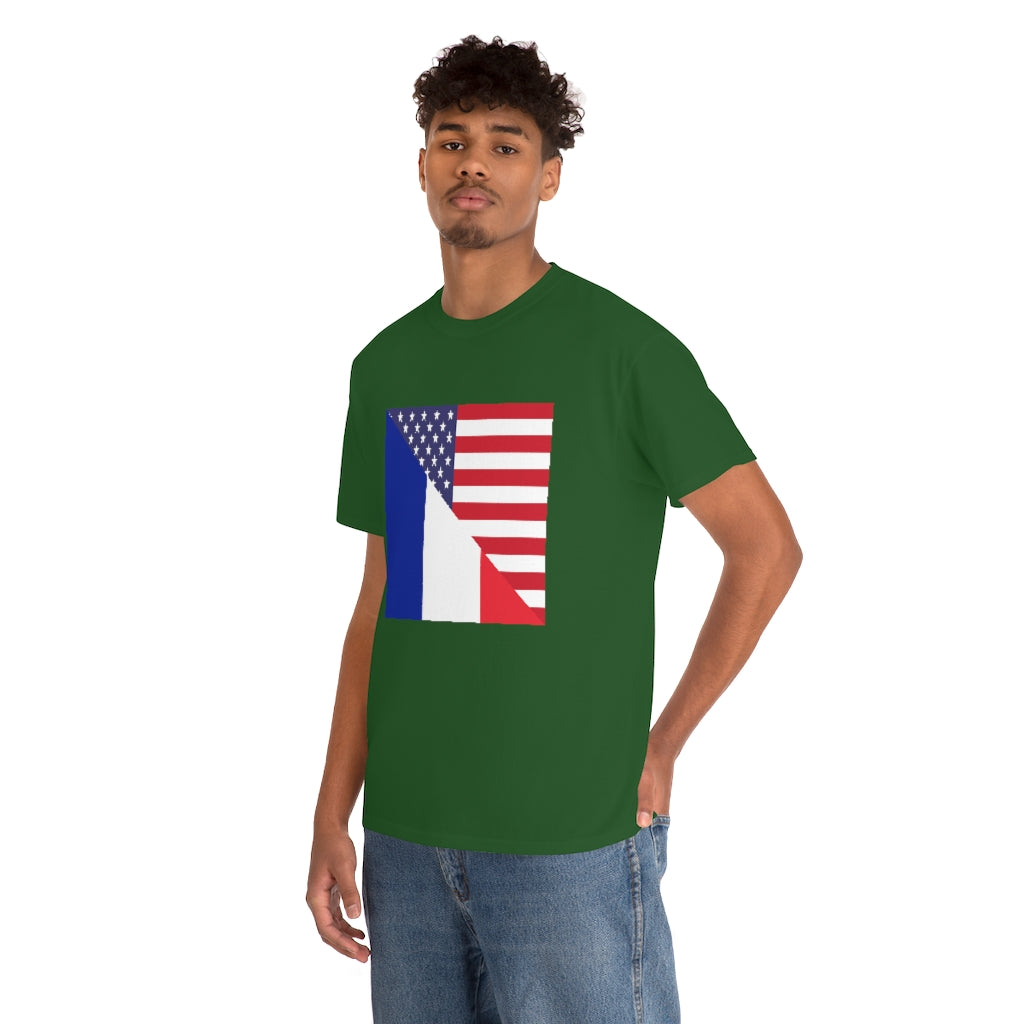 France American Flag T-Shirt | Unisex French Men Women Tee