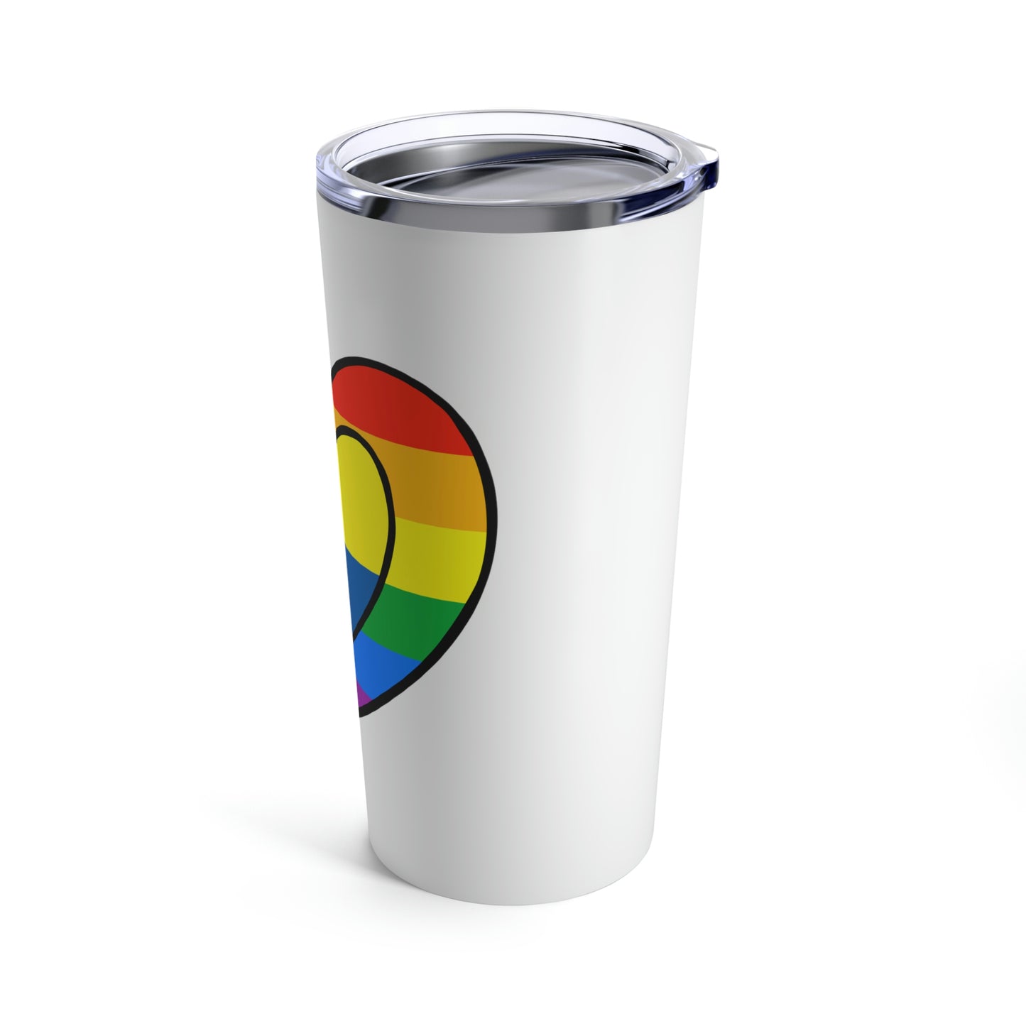 Colombian Rainbow Flag Heart Valentines Day Gift Colombia Pride Month Tumbler 20oz