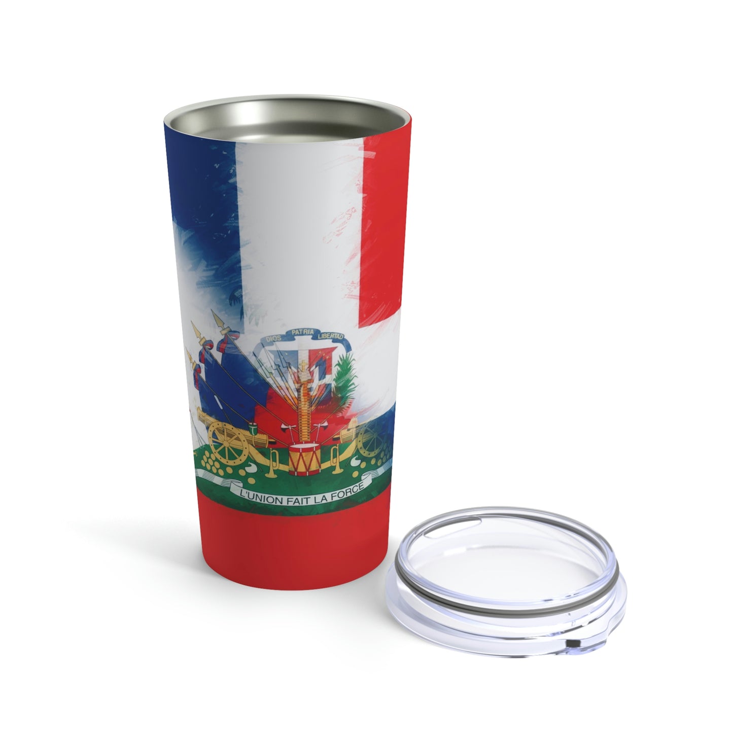 Haiti Dominican Republic Flag | Hispaniola DR Half Haitian Dominican Flag Tumbler 20oz