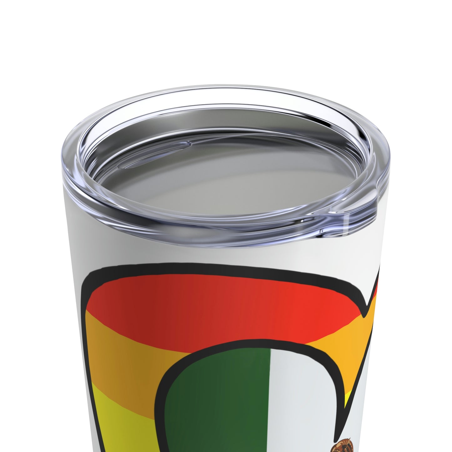 Mexican Rainbow Flag Heart Valentines Day Gift Mexico Pride Parade Tumbler 20oz