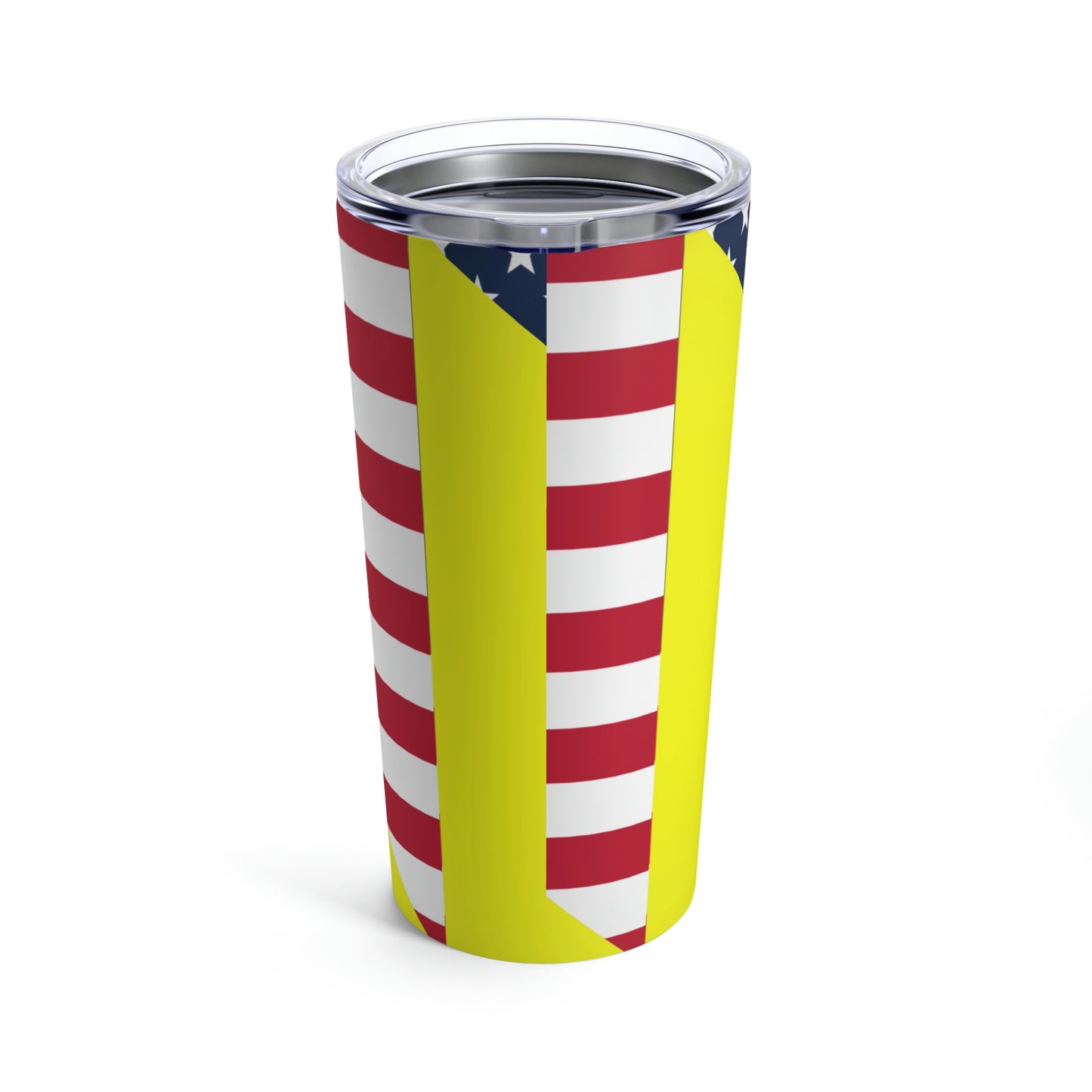 French Guiana American Flag Half Guianese USA Tumbler 20oz