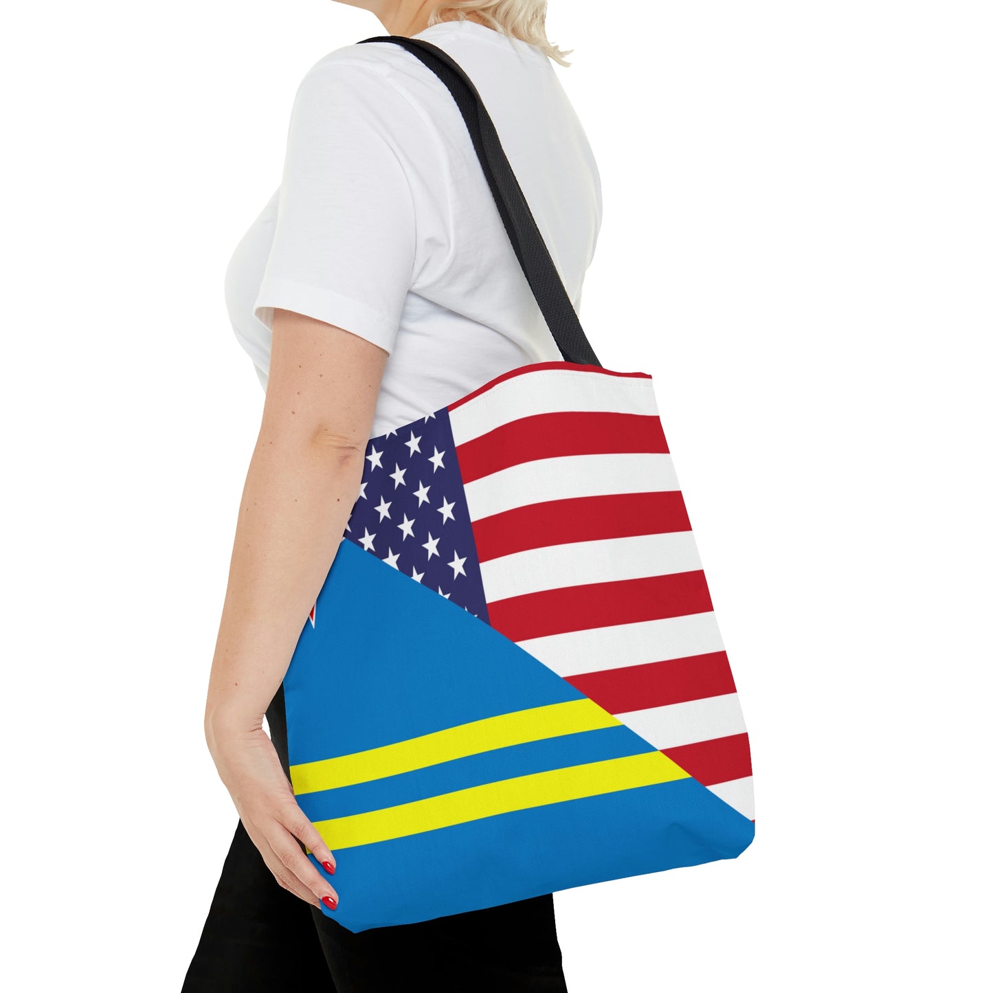 Aruba American Flag Aruban USA Tote Bag | Shoulder Bag