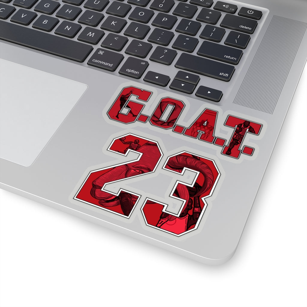 G.O.A.T. 23 Sticker | Chicago GOAT Basketball Champion Accessory