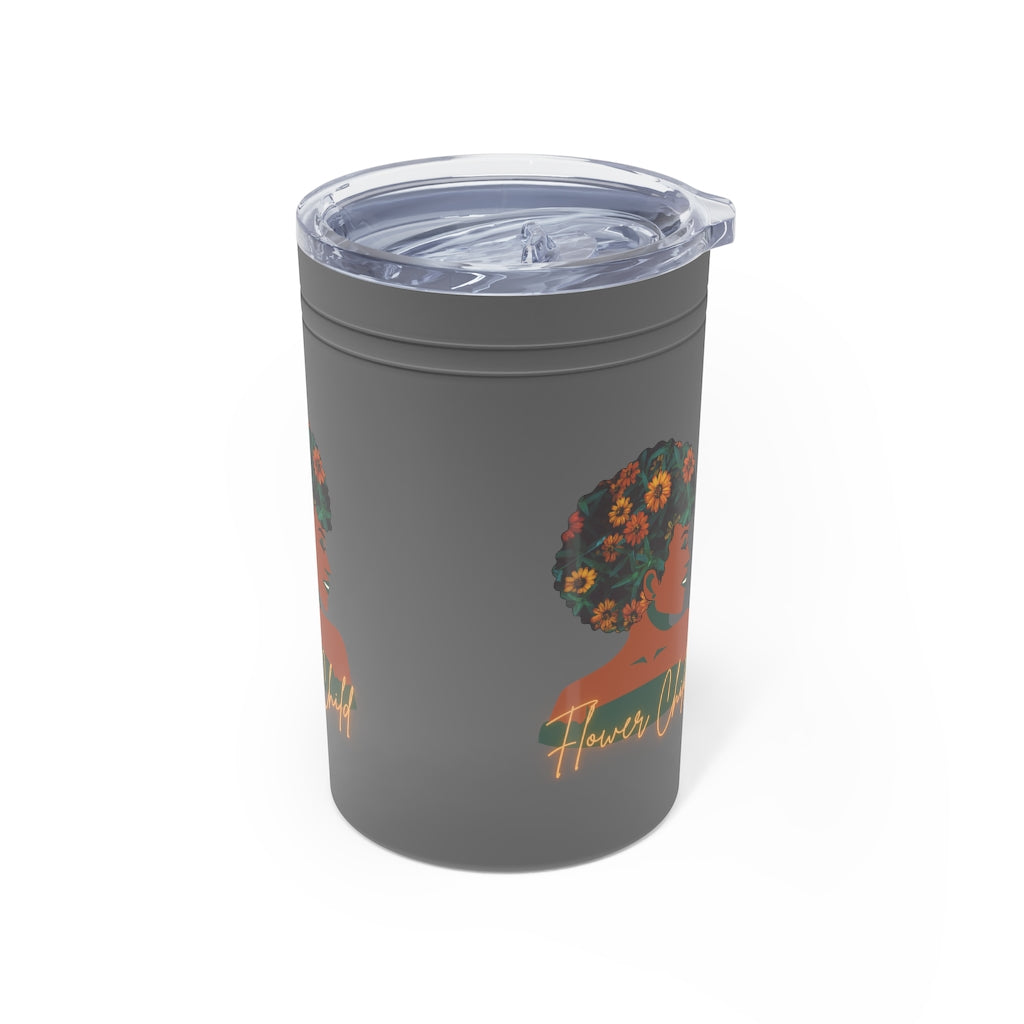 Flower Child Container | Earth Lady Vacuum Tumbler & Insulator, 11oz.