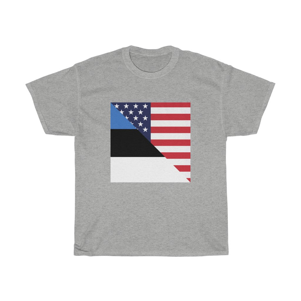 Estonia American Flag Tee | Unisex Estonian Men Women Shirt