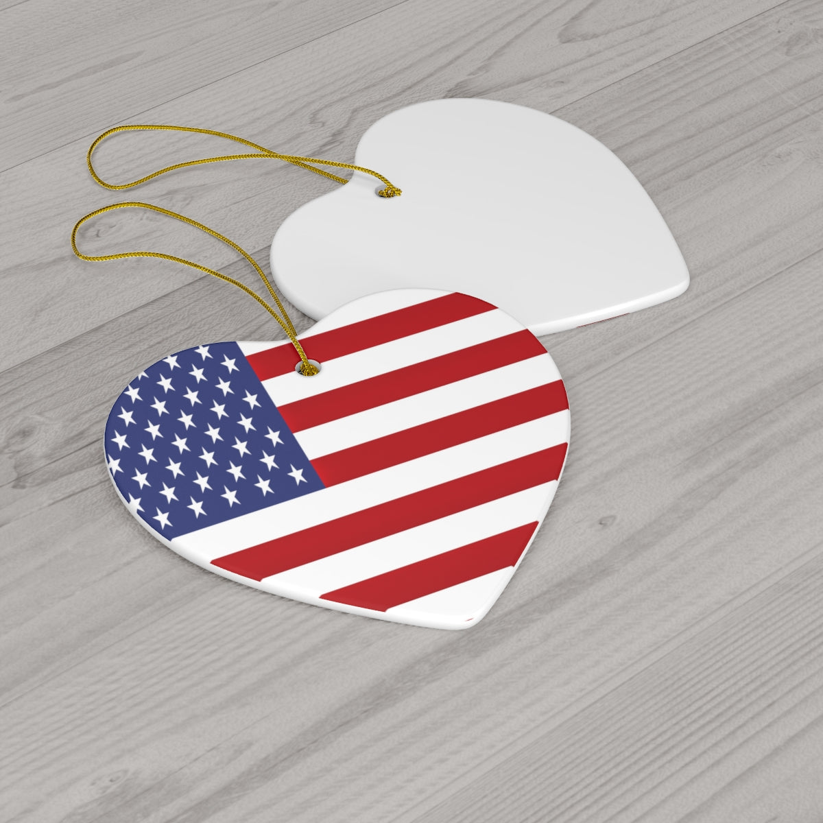 USA Flag Ceramic Ornaments | United States Christmas Tree