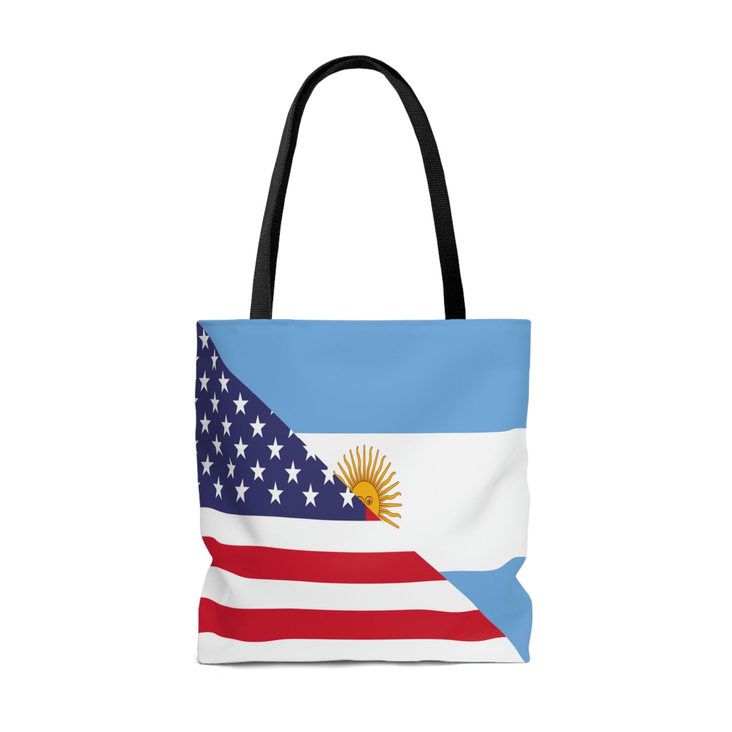 Argentina American Flag Argentinian USA Half Tote Bag | Shoulder Bag