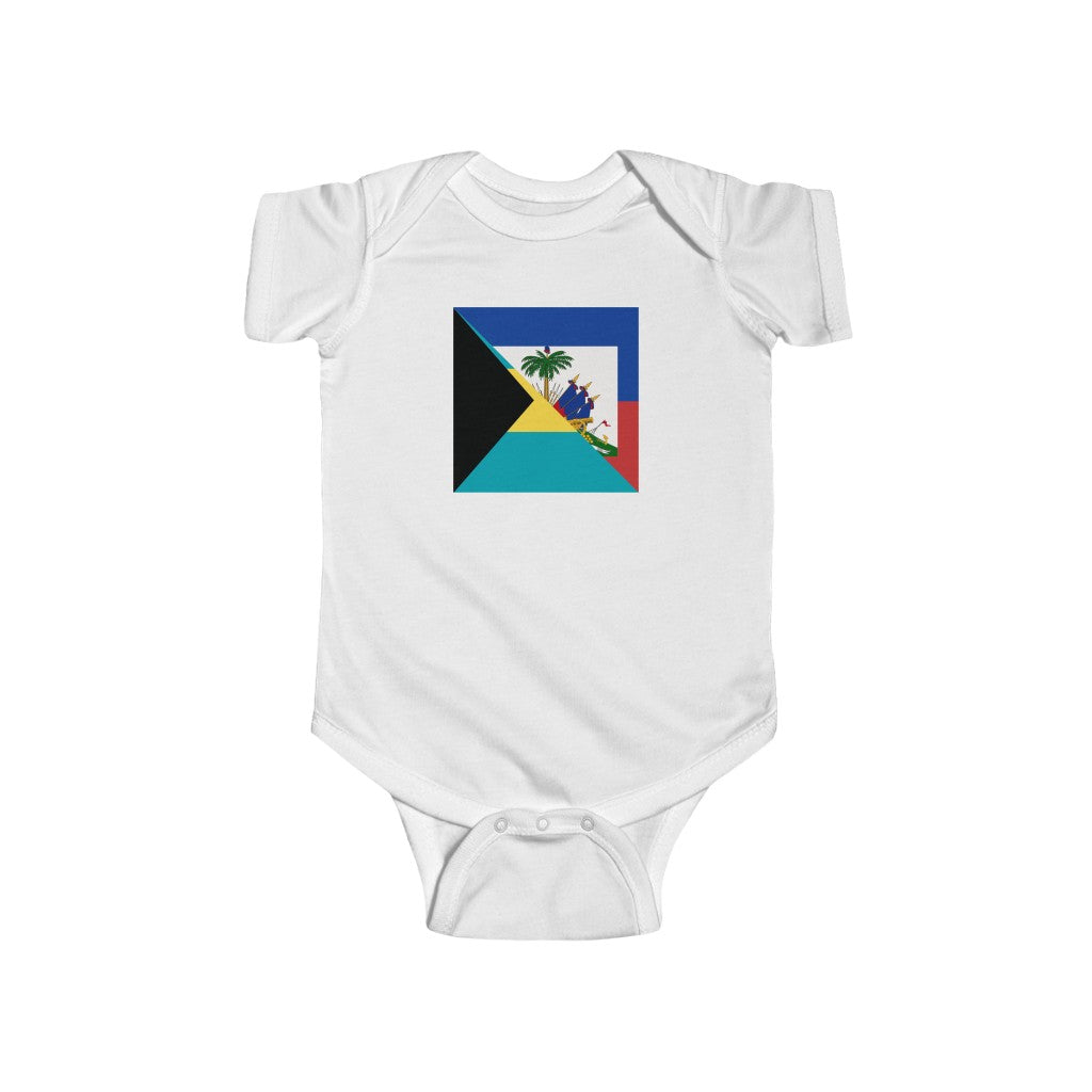 Haiti Bahamas Baby Bodysuit | Haitian Bahamian Baby Boy Girl