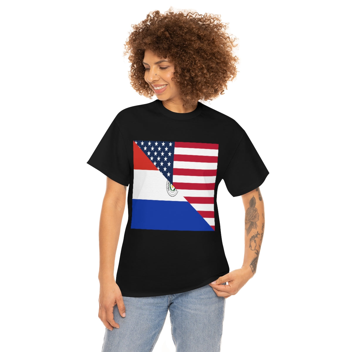 Paraguayan American Flag T-Shirt | Unisex Paraguay USA Tee Shirt