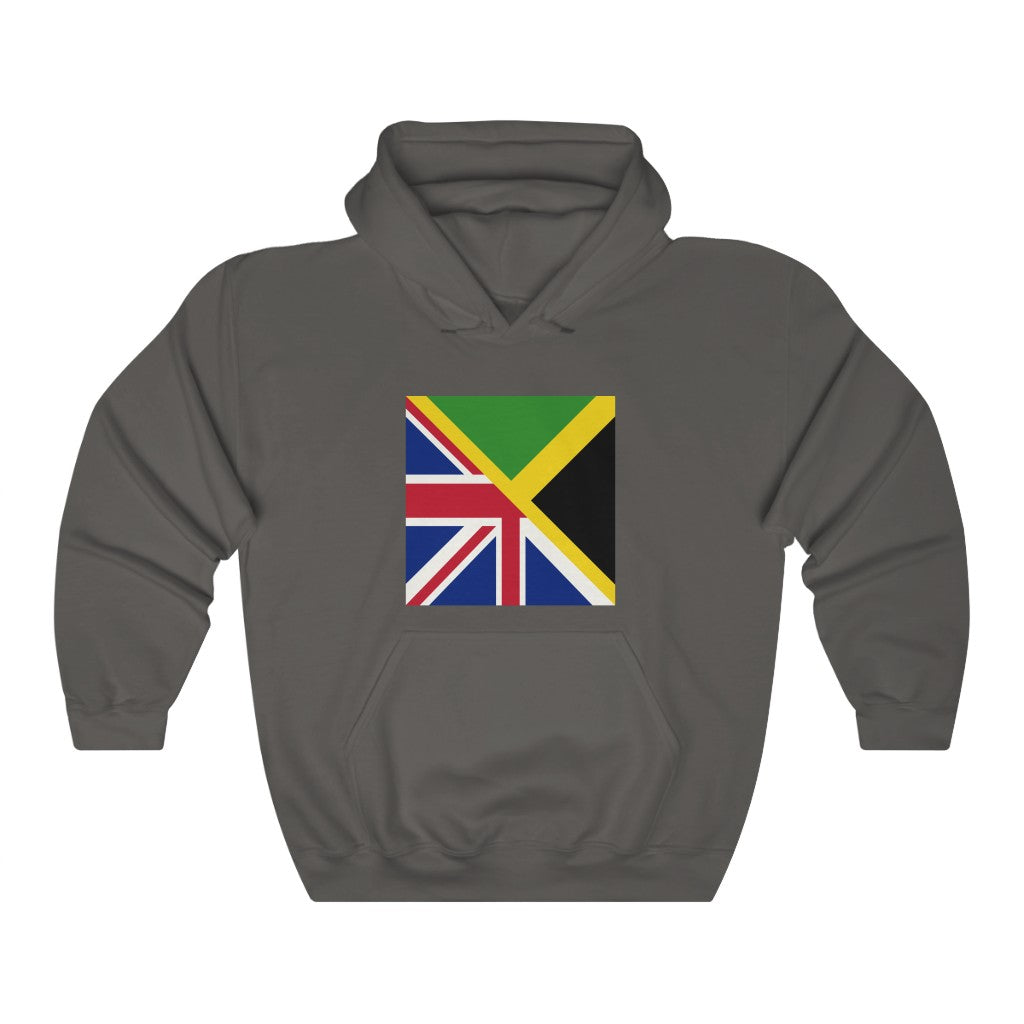 English Jamaican Flag Hoodie  | Half Jamaica England Flag