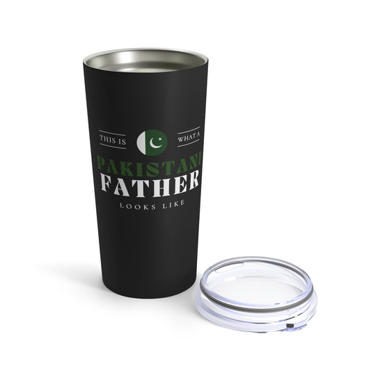 Pakistani Father Looks Like Pakistan Flag Fathers Day Tumbler 20oz Beverage Container