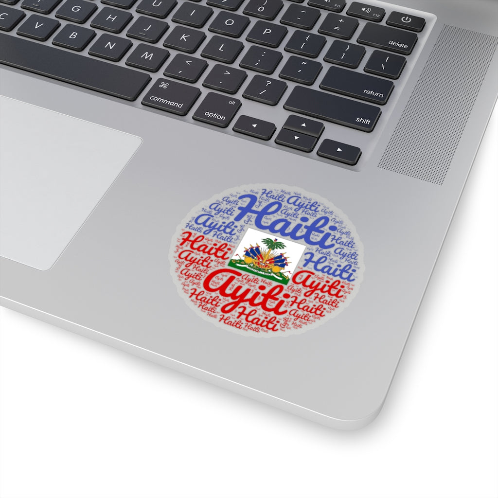 Haiti Ayiti Flag Coat of Arms Sticker | Haiti Accessory