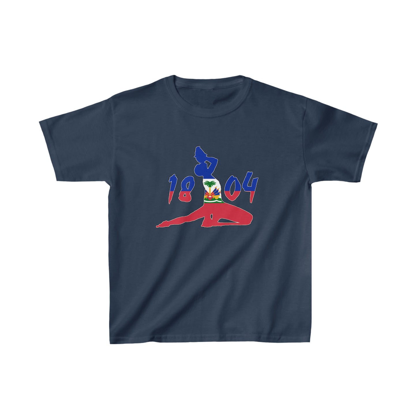 Kids Neg Mawon 1804 Haitian Flag Black Maroon Haiti Independence T-Shirt | Unisex Tee Shirt