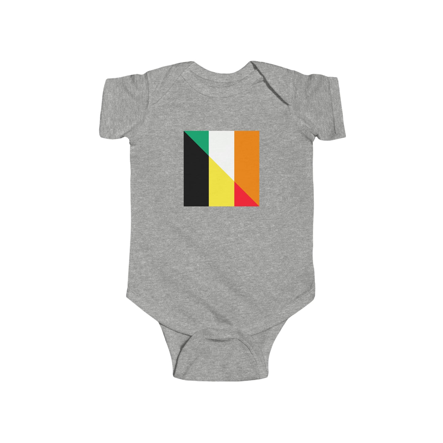 German Irish Flag Half Germany Ireland Baby Bodysuit | Newborn Boy Girl