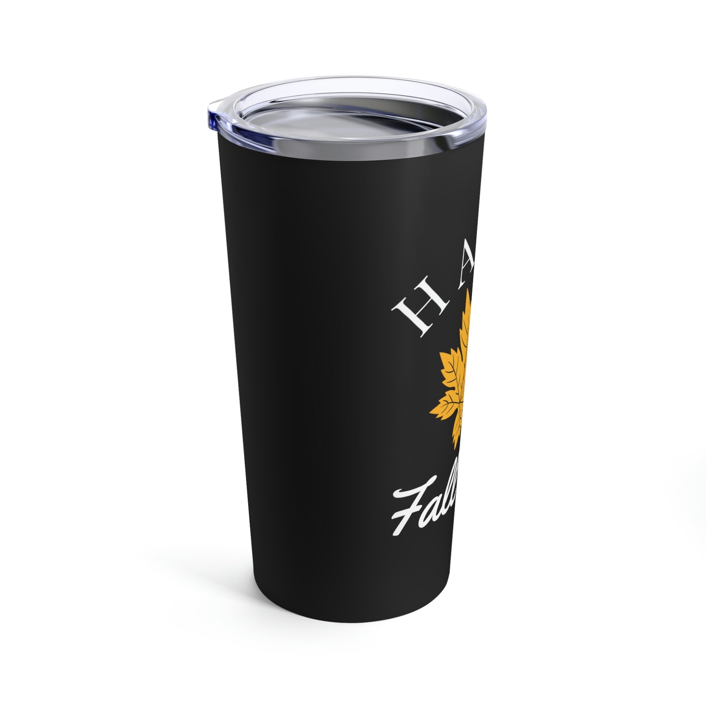 Happy Fall Yall | Yellow Leaf White Autumn Leaves Tumbler 20oz