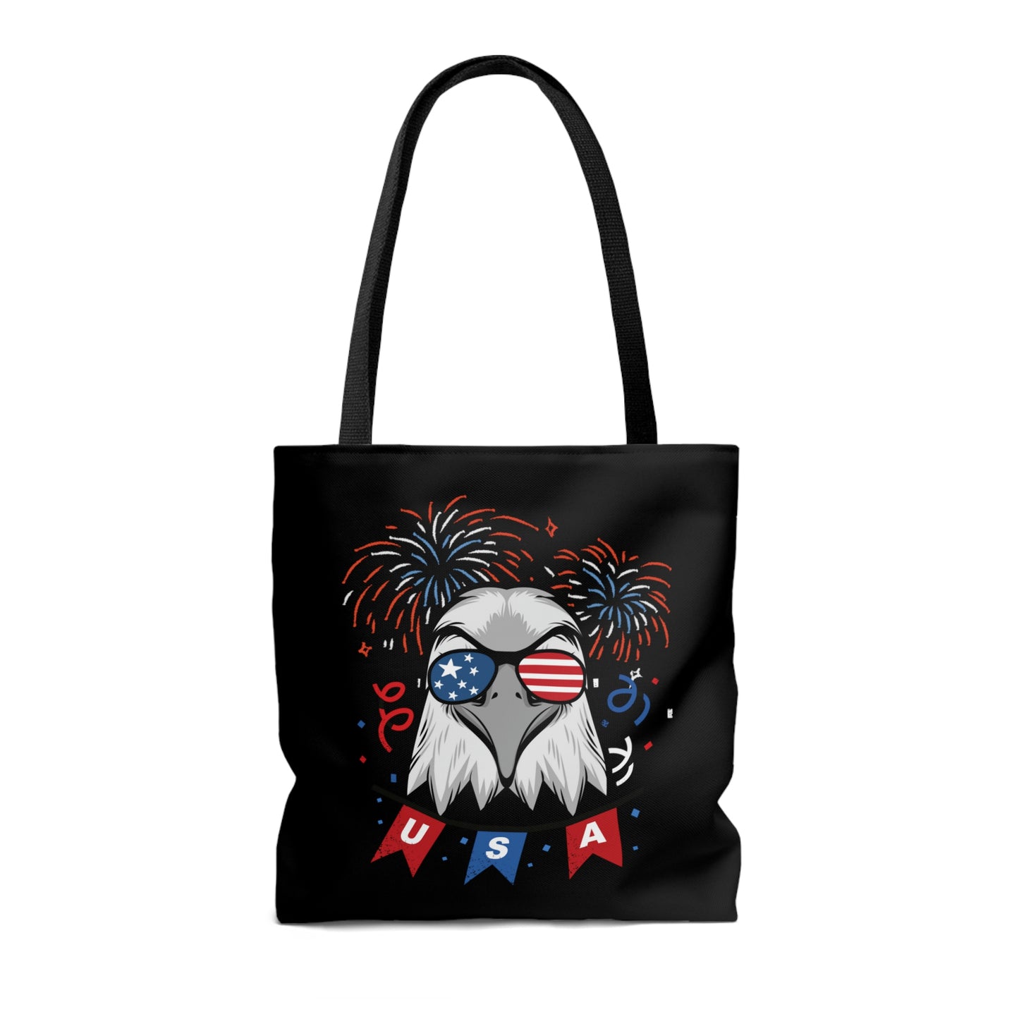 American Bald Eagle USA Flag Tote Bag | Shoulder Bag