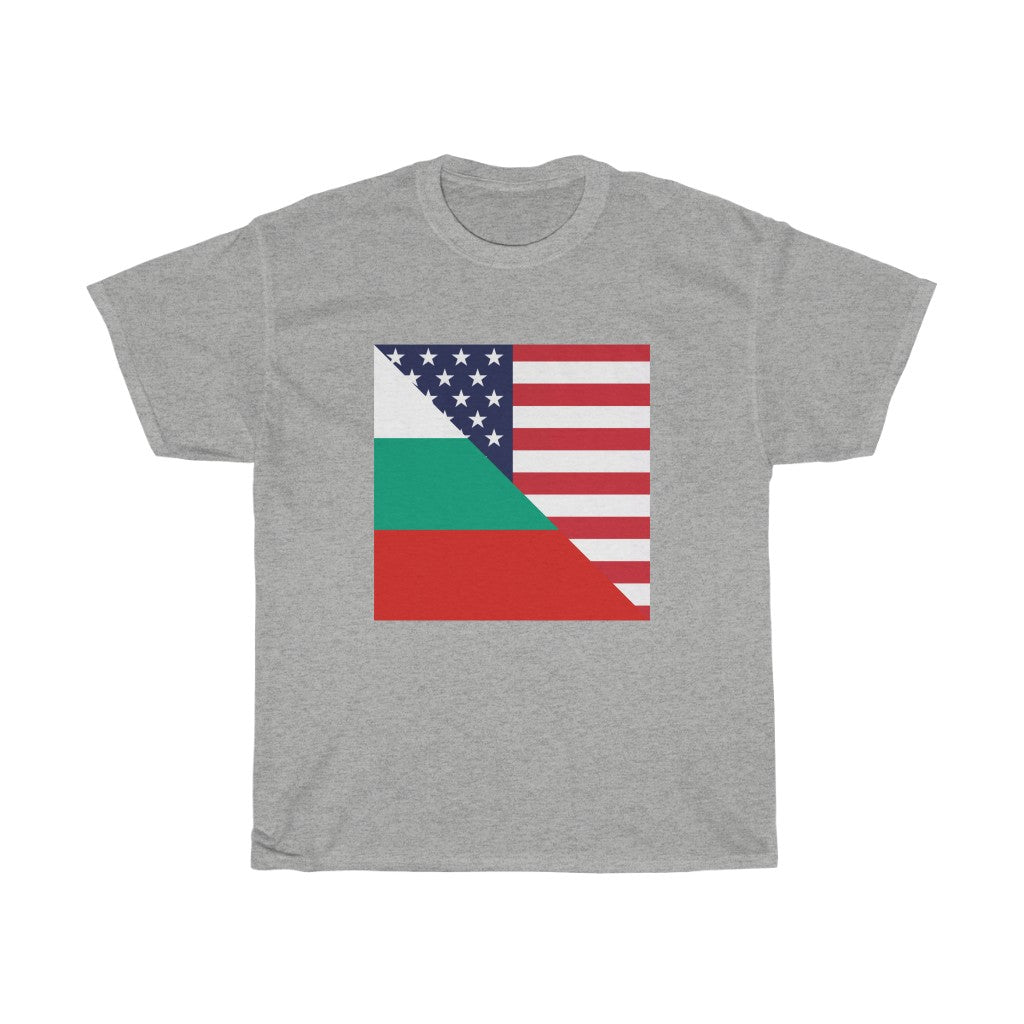 Bulgarian American Flag T-Shirt | Unisex Bulgaria USA Tee