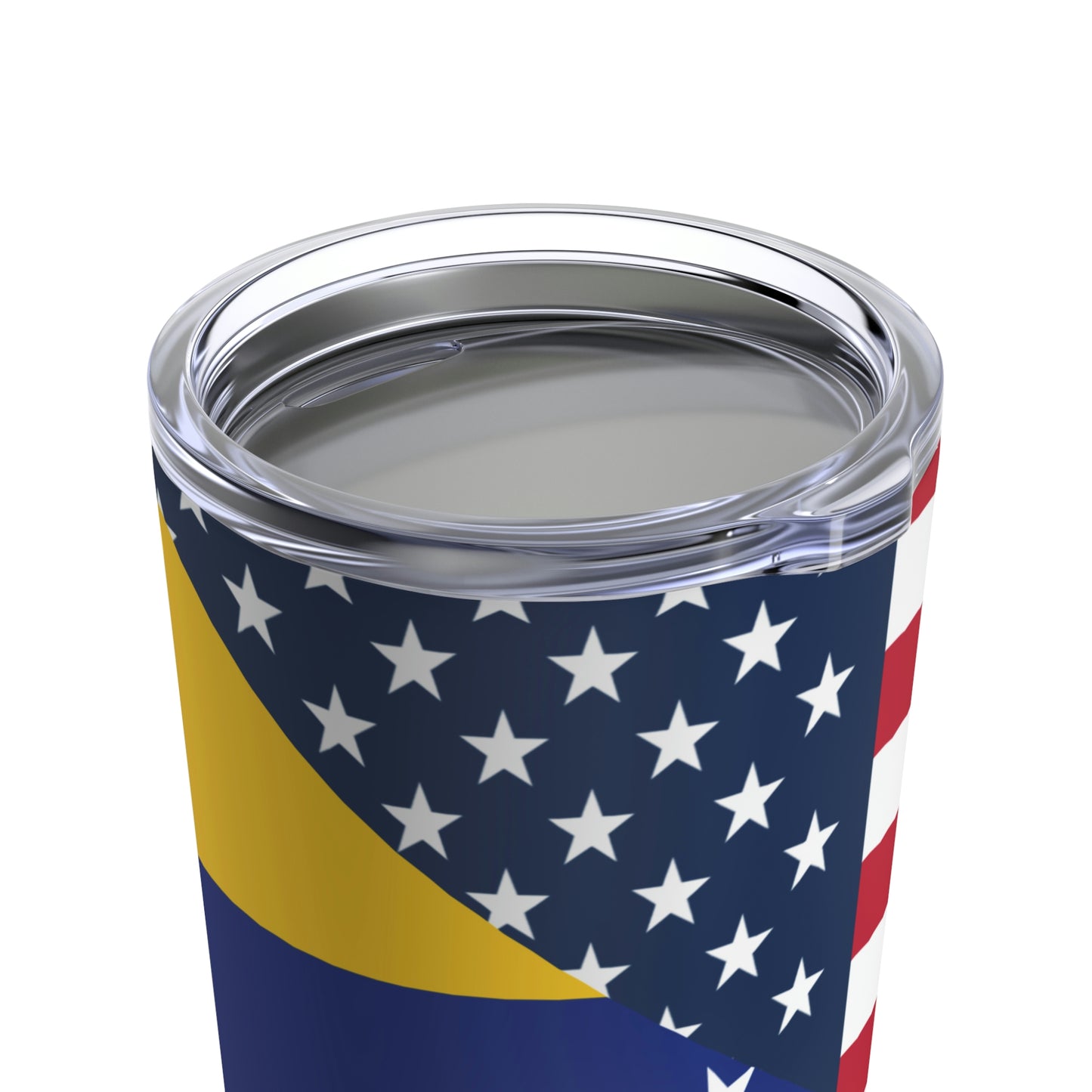 Venezuela American Flag Half Venezuelan USA Tumbler 20oz Beverage Container