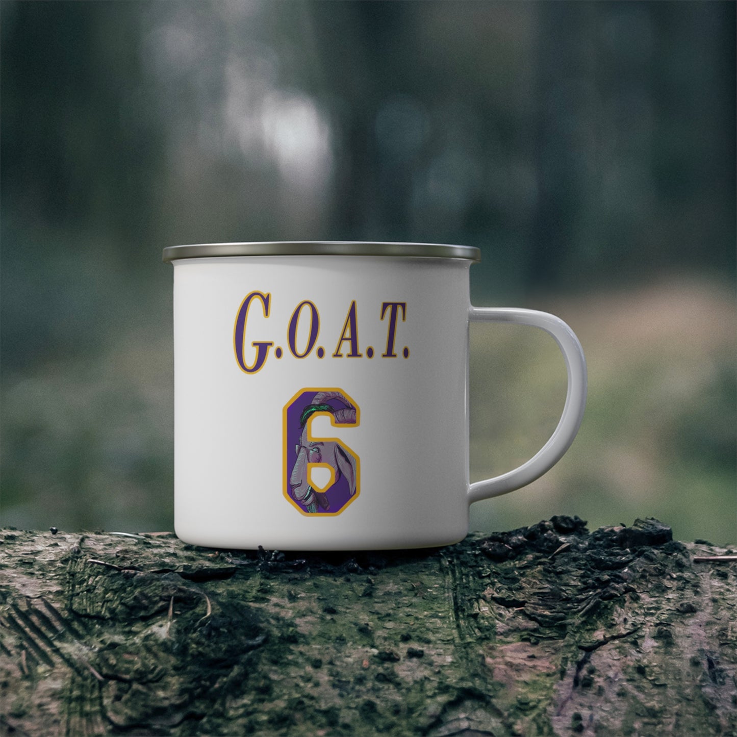 GOAT 6 | Los Angeles Basketball G.O.A.T. 12oz Enamel Mug