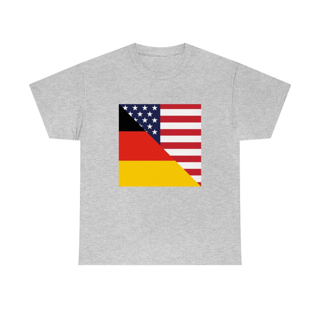 German American Flag T-Shirt | Unisex Germany USA Men Women Tee