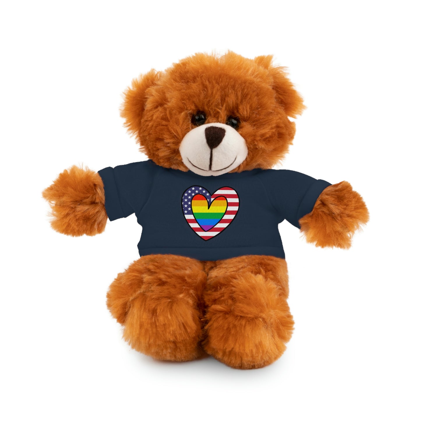 Rainbow Flag Stuffed Animals with Tee Shirt | LGBTQ Pride Valentines Day