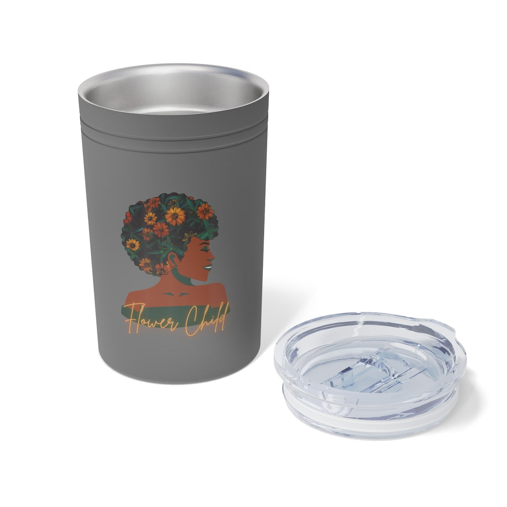 Flower Child Container | Earth Lady Vacuum Tumbler & Insulator, 11oz.