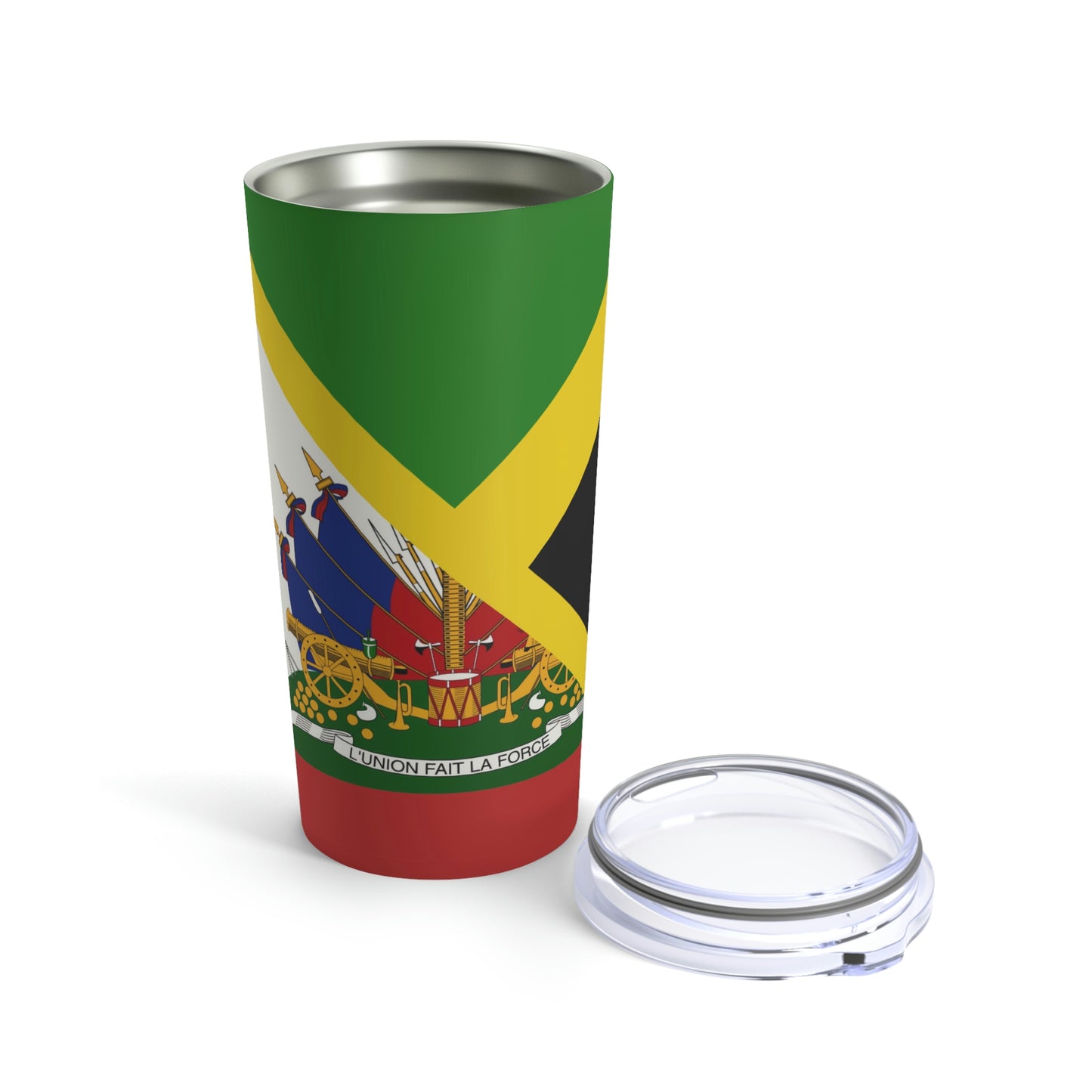 Haitian Jamaican Flag | Half Jamaica Haiti Tumbler 20oz