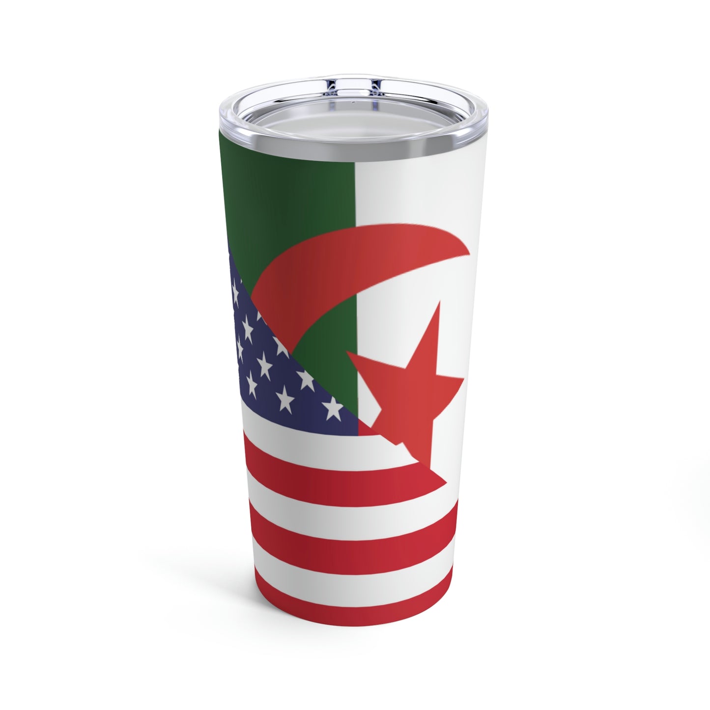 Algeria American Flag Algerian USA Tumbler 20oz