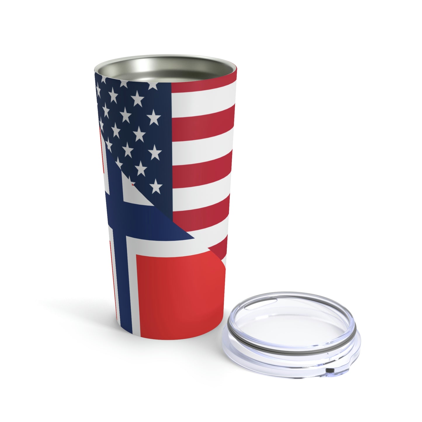 Norwegian American Flag Norway USA Tumbler 20oz