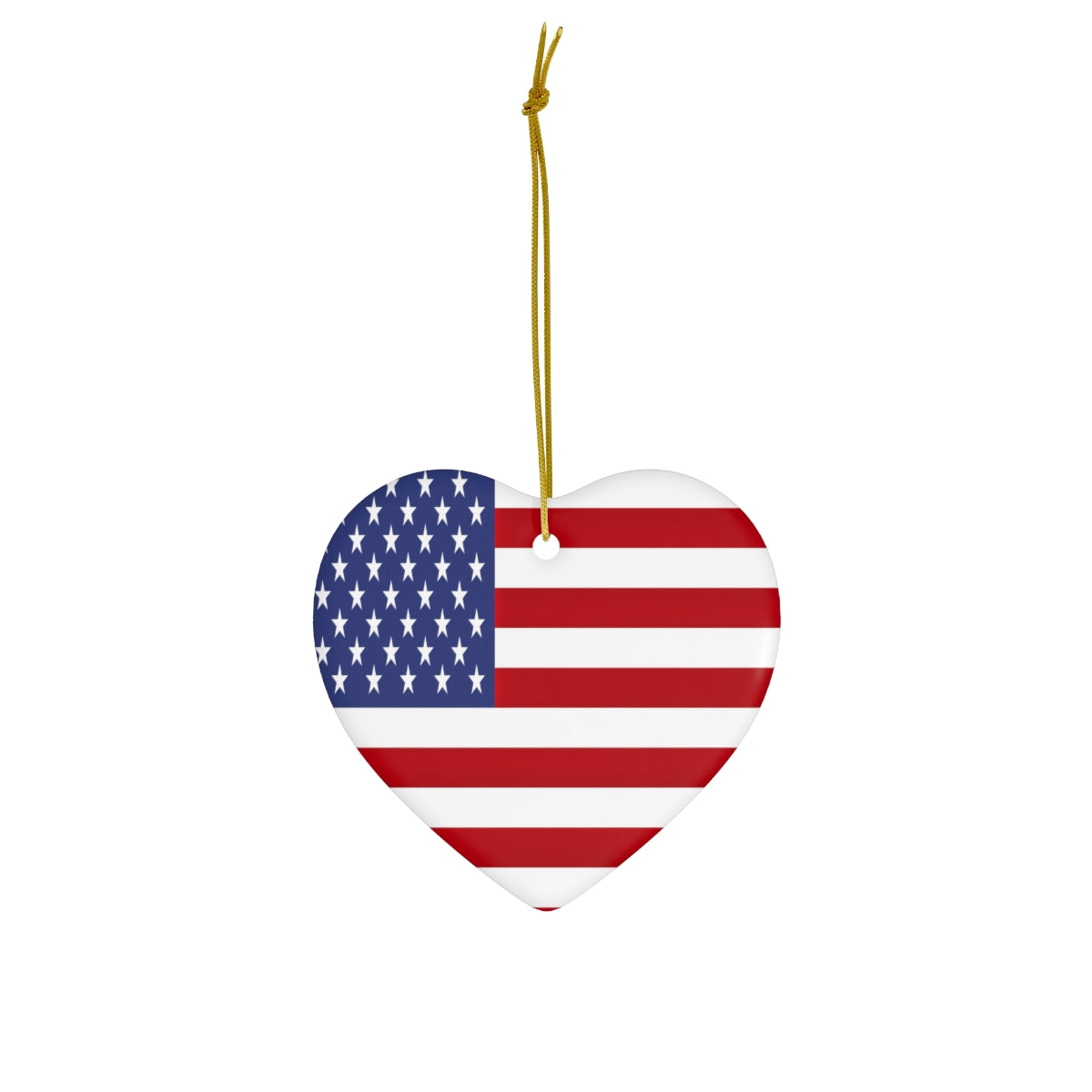 USA Flag Ceramic Ornaments | United States Christmas Tree