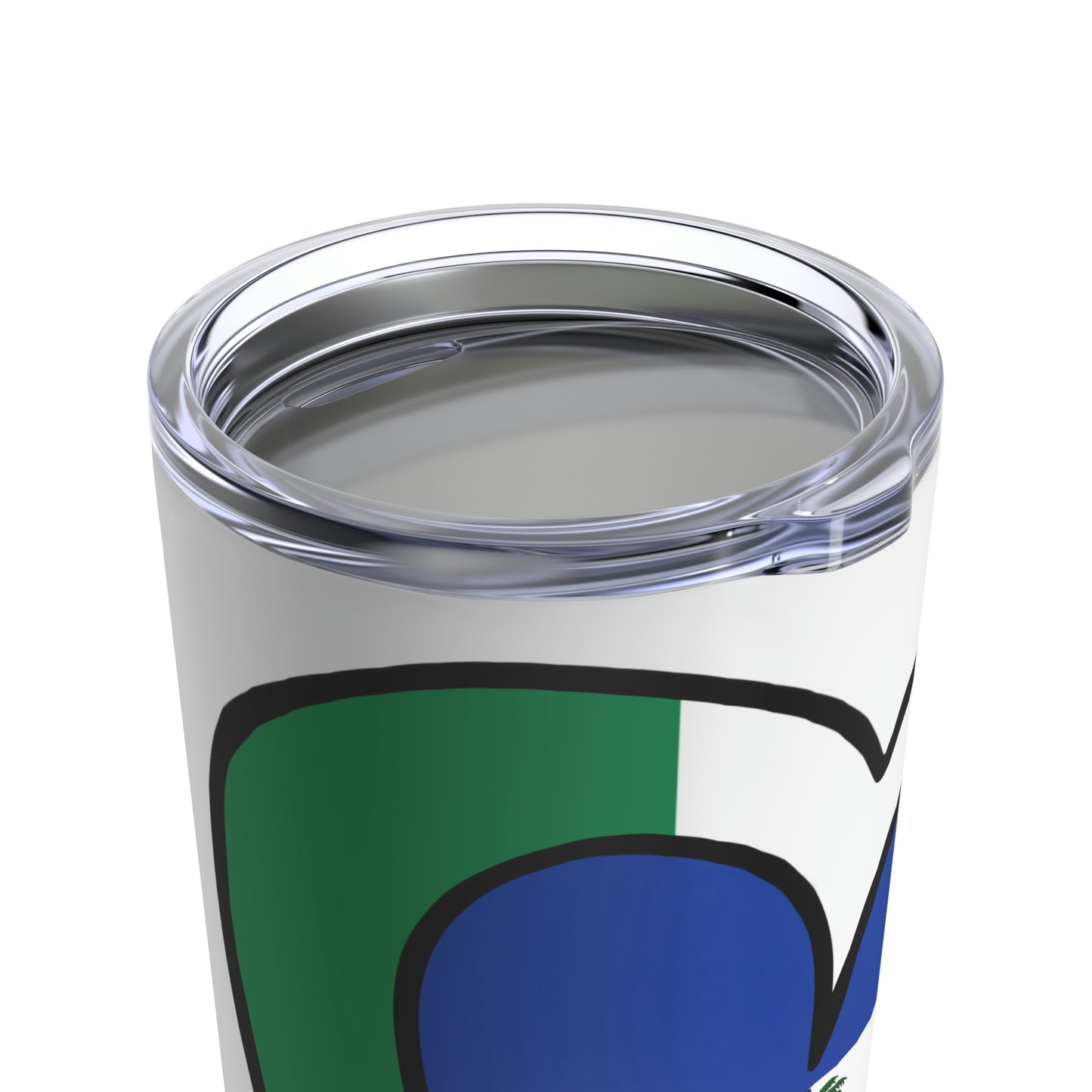 Nigerian Haitian Flag Heart Valentines Day Gift Nigeria Haiti  Tumbler 20oz