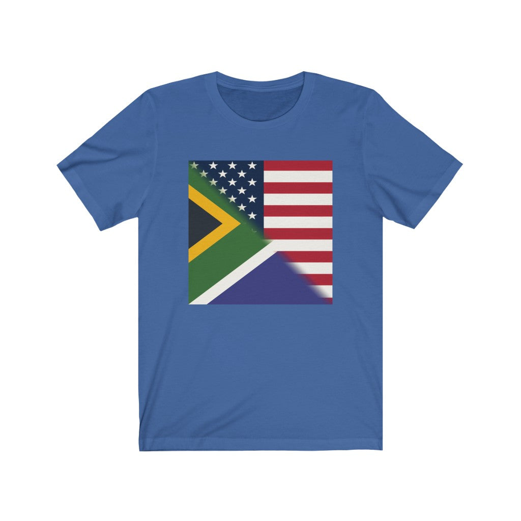 Half South Africa - America Flag Shirt | USA South African Tee