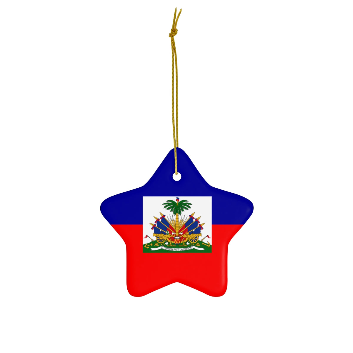 Haiti Flag Ceramic Ornaments | Haitian Christmas Tree