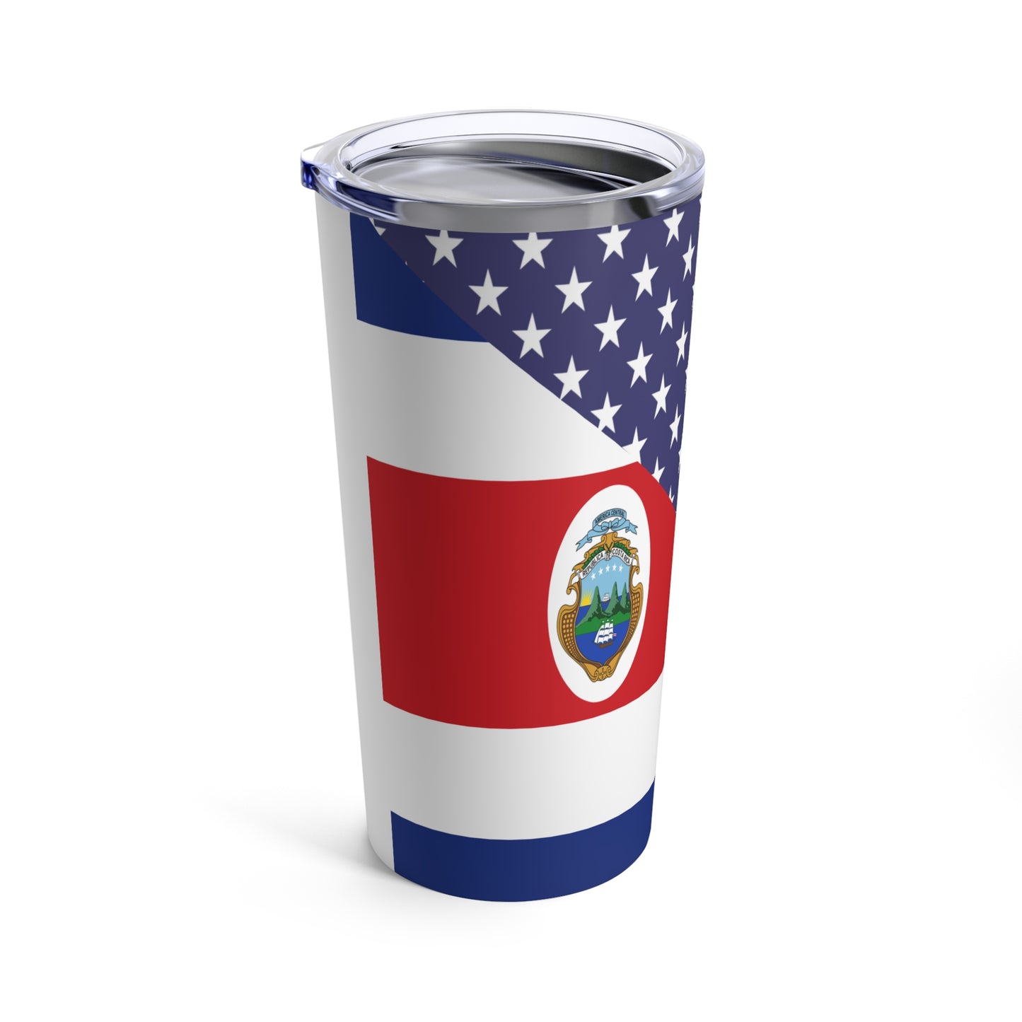 Costa Rican American Flag USA Tumbler 20oz