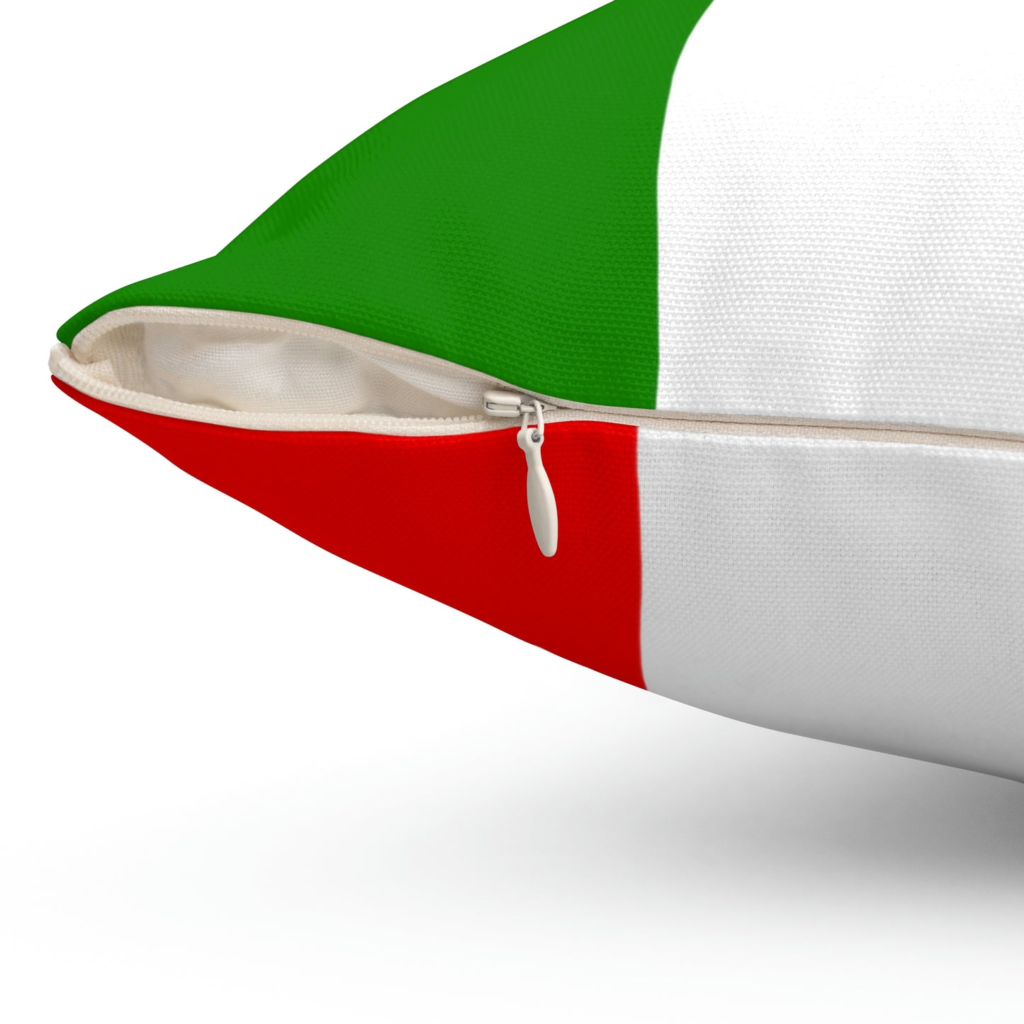 Italian American Flag Italy Italiano USA Spun Polyester Square Pillow