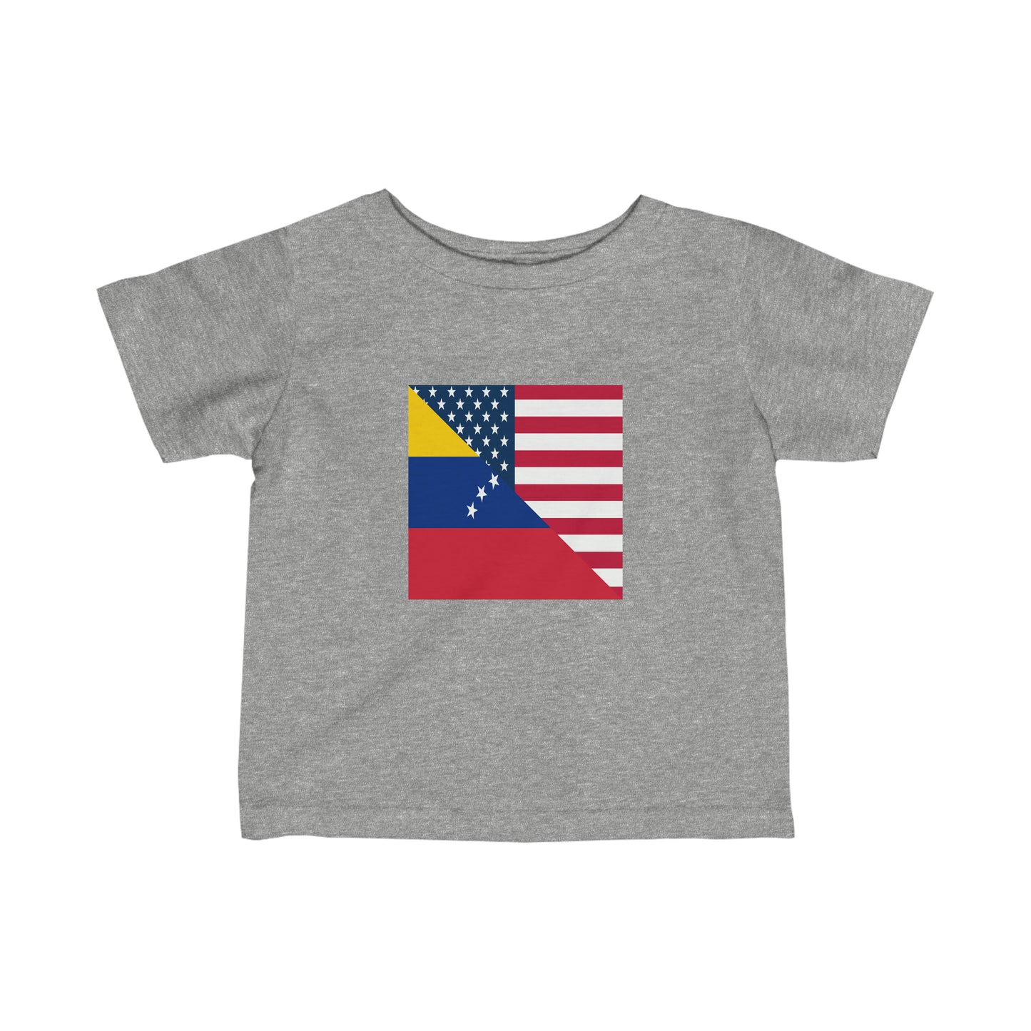 Infant Venezuela American Flag Half Venezuelan USA Toddler Tee Shirt