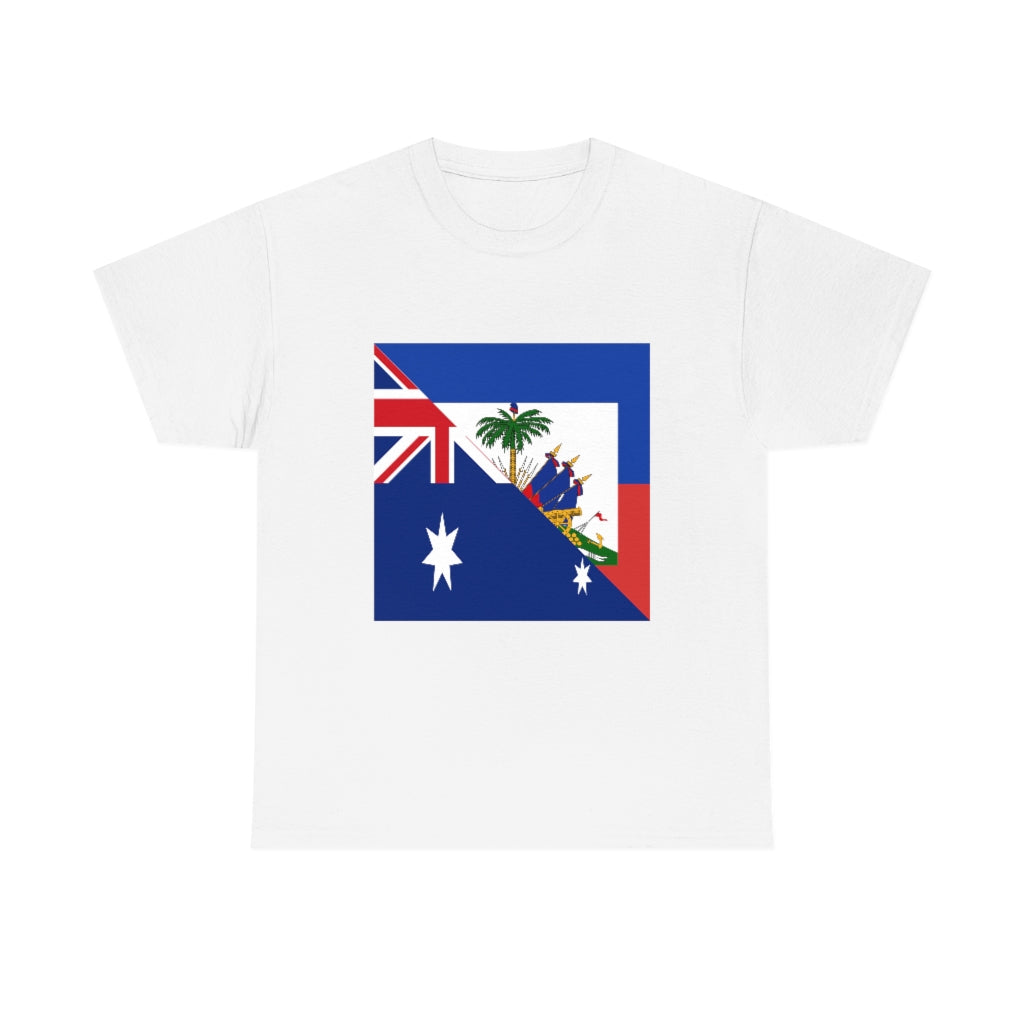 Haitian Australian Flag Tshirt | Unisex Australia Haiti Men Women Shirt