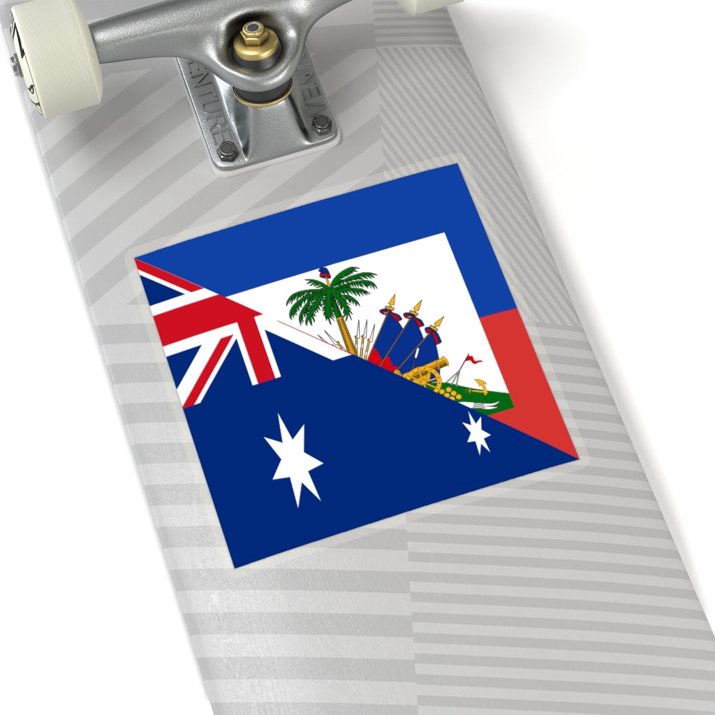 Haiti Australia Flag Sticker | Australian Haitian Stickers