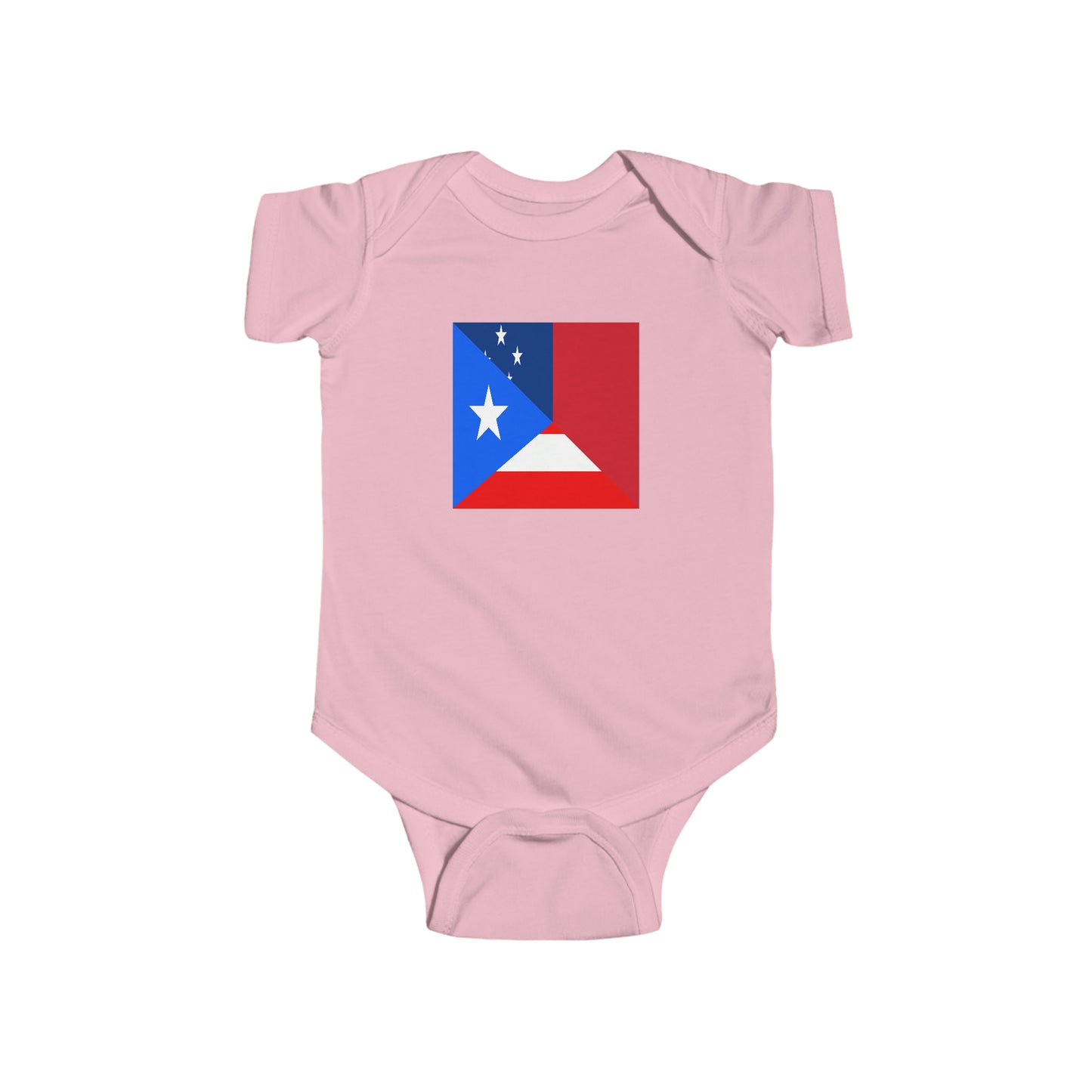 Puerto Rico Samoa Flag Half Puerto Rican Samoan Baby Bodysuit | Newborn Boy Girl