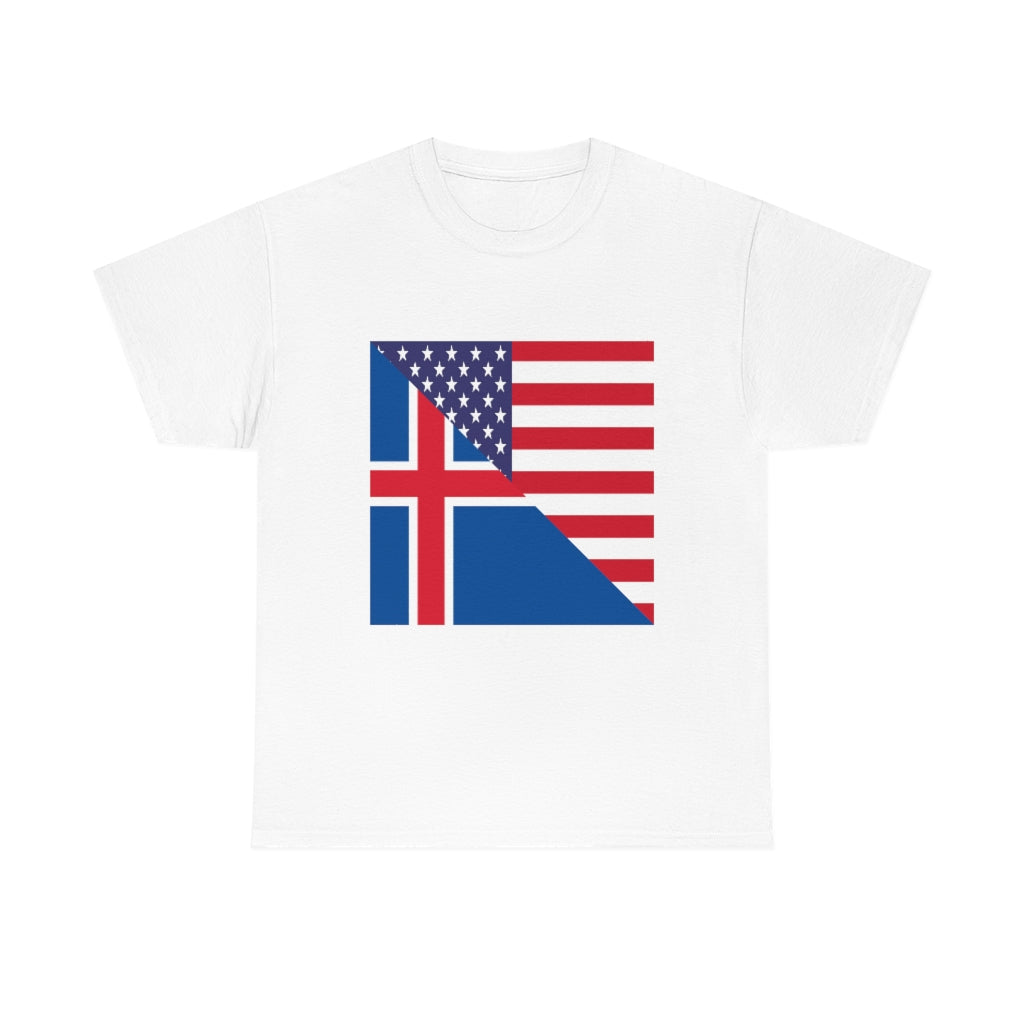 Iceland American Flag Tee Shirt | Icelander USA Tshirt