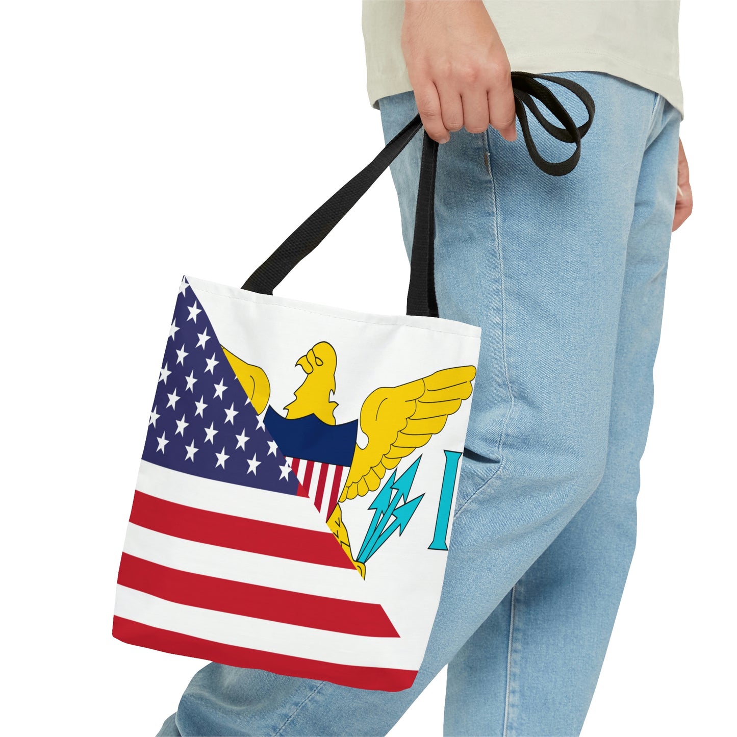 Virgin Islands American Flag Virgin Islander Tote Bag | Shoulder Bag