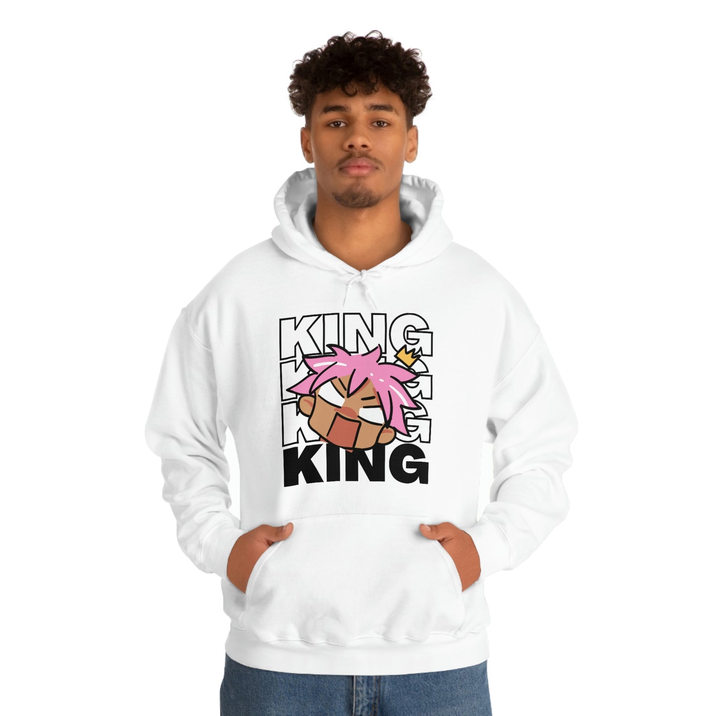 Anime King Royalty Crown 2 Hoodie | Unisex Pullover Hooded Sweatshirt