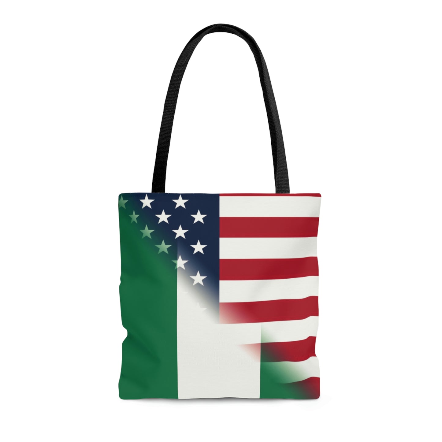 Nigeria America Flag | United States Half Nigerian Tote Bag | Shoulder Bag