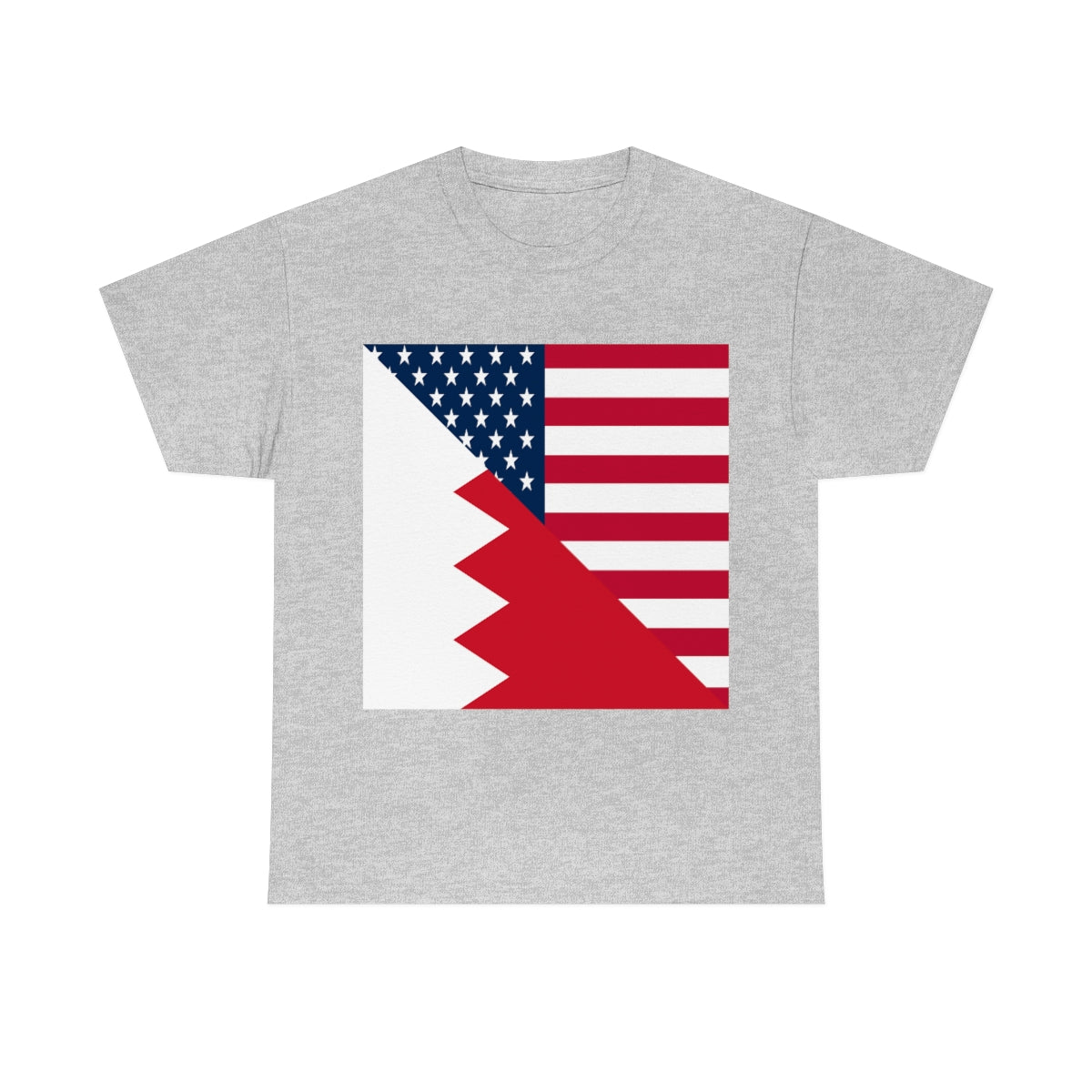 Bahrain American Flag Half Bahraini USA T-Shirt | Unisex Tee Shirt