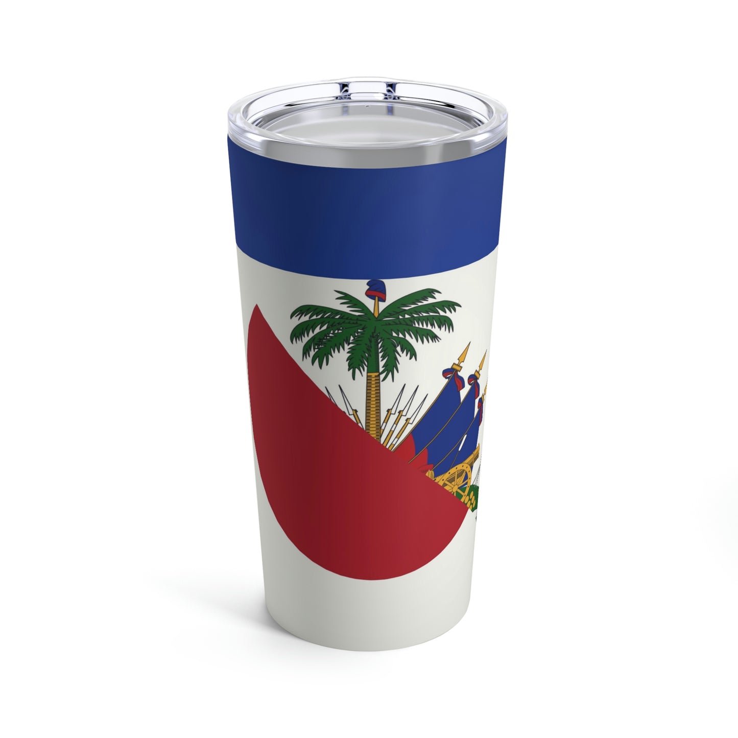 Haitian Japanese Flag | Half Haiti Japan Tumbler 20oz