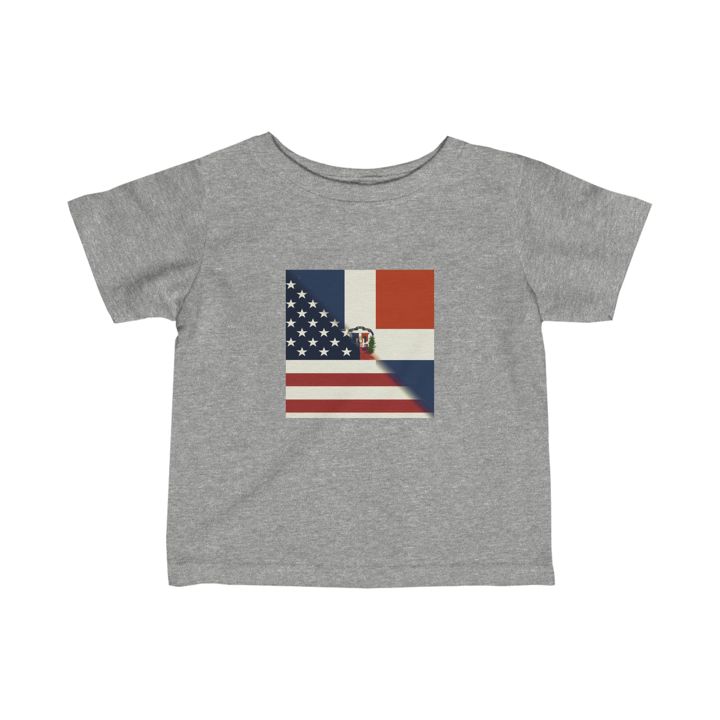 Infant Dominican Republic America Flag | US D.R. Toddler Tee Shirt