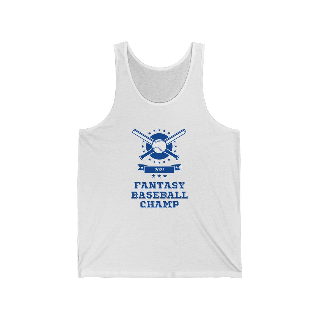 Fantasy Baseball Champ 2021 Tank Top | Fantasy Champion Sleeveless