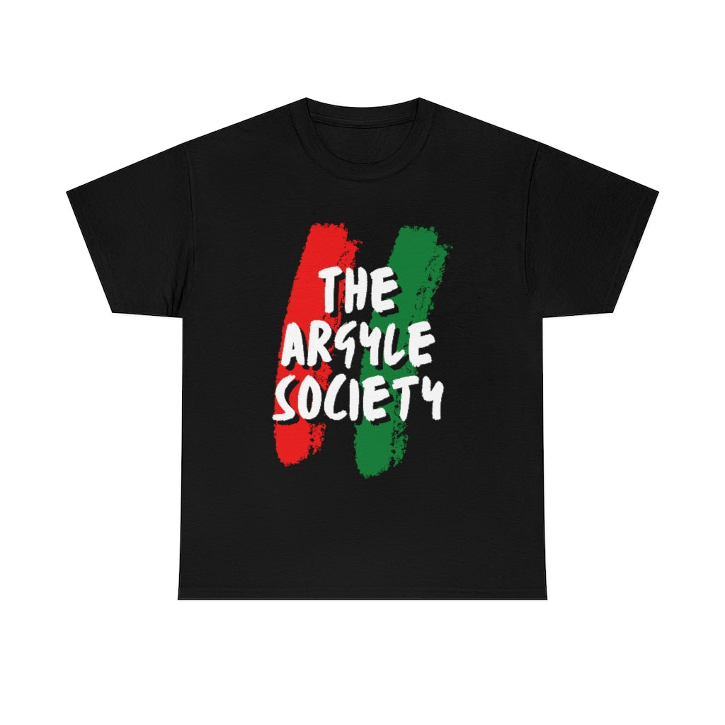 The Argyle Society Red Green Paint T-Shirt | Unisex TAS Tee